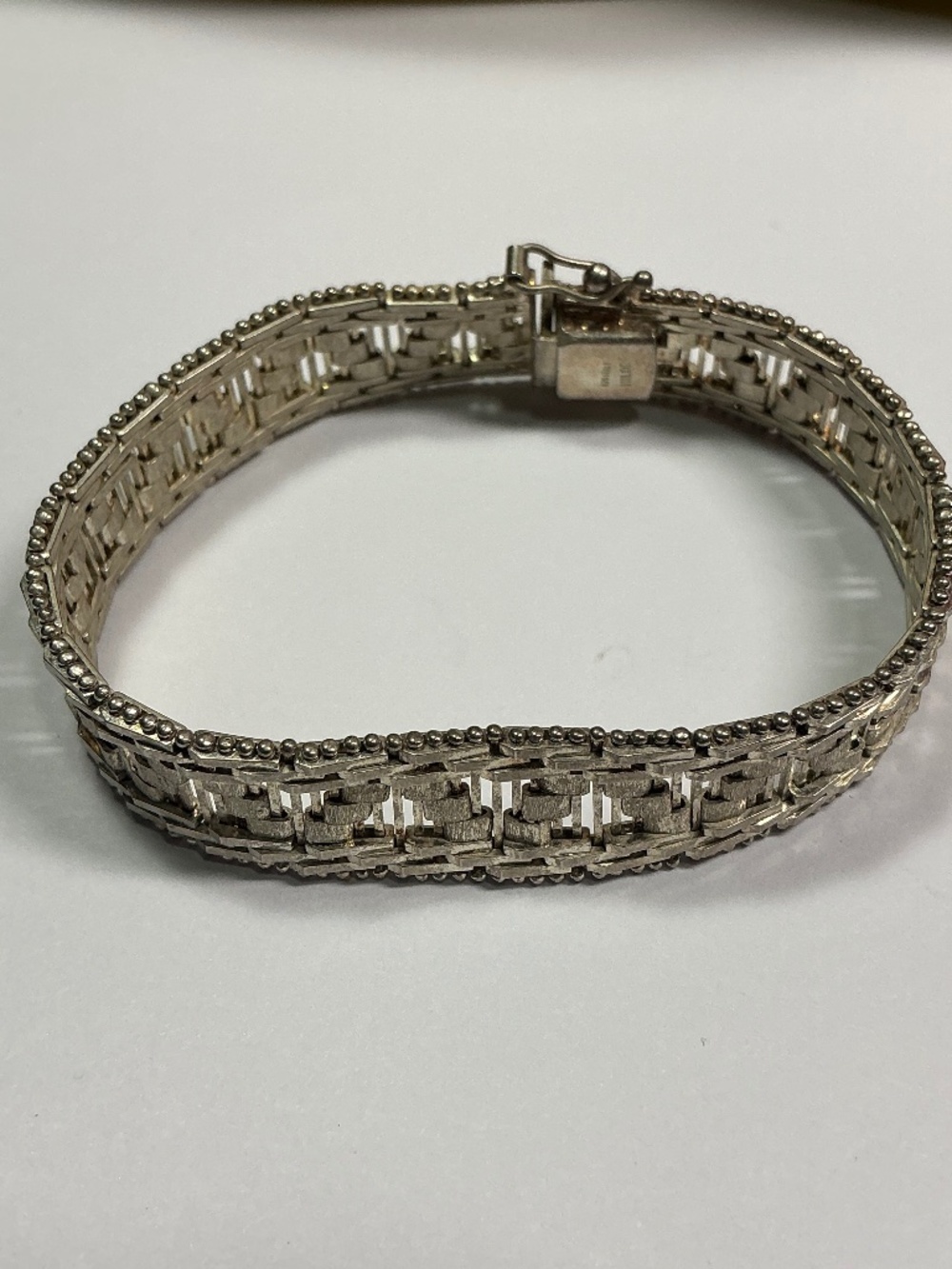 Sterling Silver Milor Italian Bracelet. 6.5 inches long